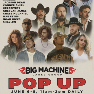 Big Machine Pop Up Event Poster